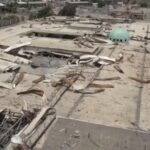 File photo of Aden International Airport in Yemen, showing the war-damaged terminal building.