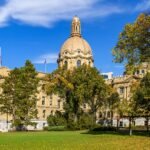 The Alberta Legislature Building in Edmonton, Alberta, photographed in September 2026