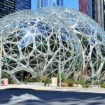 File photo: The Amazon Spheres at the company's headquarters campus in Seattle, Washington.