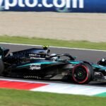 File photo: Kimi Antonelli's number 12 Mercedes on track during qualifying for the 2025 Italian Grand Prix at Monza.