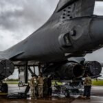 File photo: a U.S. Air Force B-1B Lancer on the tarmac at RAF Fairford, England.