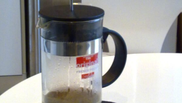 File photo: A Bodum French press coffee maker with its glass carafe, the type of coffee maker recalled by Bodum USA in October 2026.