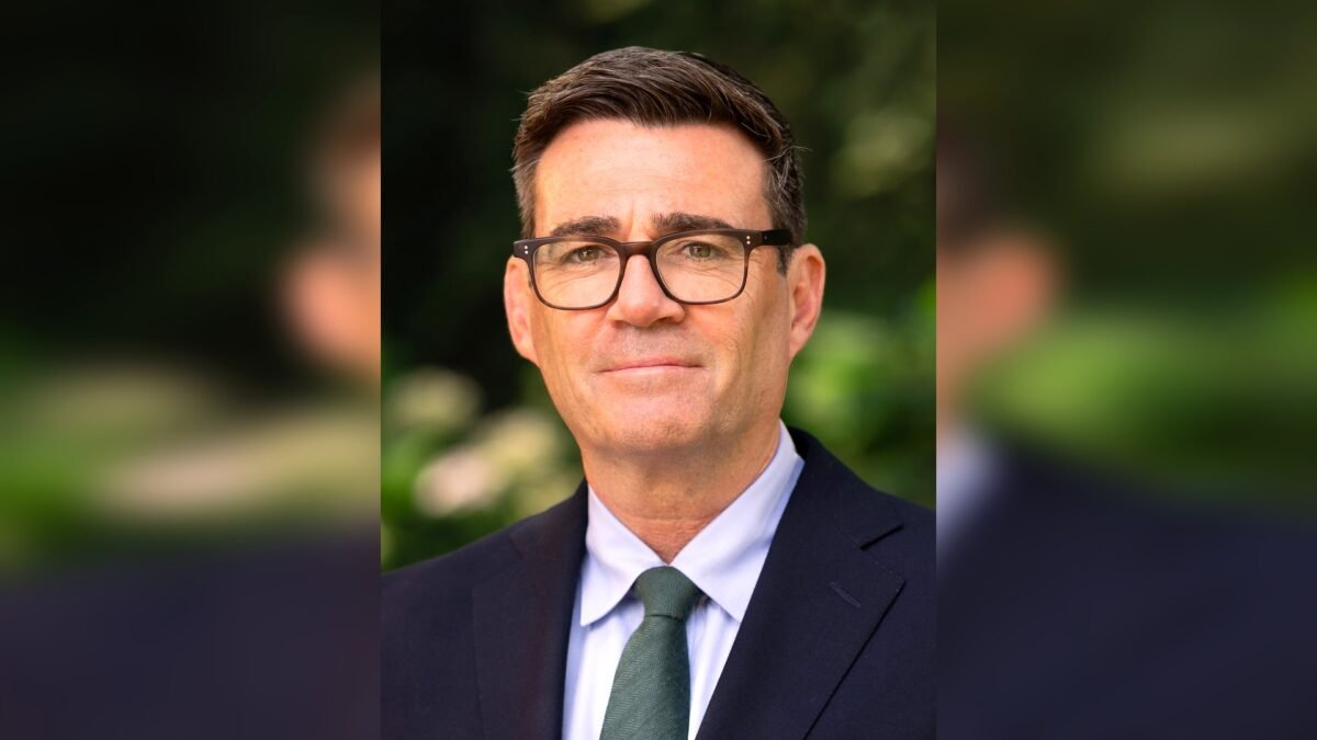 Official portrait of Prime Minister Andy Burnham, July 2026.