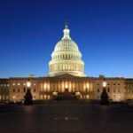 File photo: The United States Capitol in Washington, D.C., at dusk.