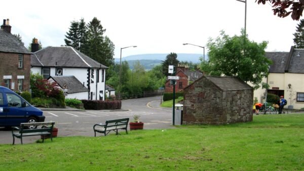 File photo of Drymen village in Stirling, Scotland, near where a light aircraft crashed on 16 October 2026.