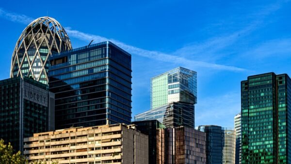 File photo: skyscrapers of the La Défense business district in Paris.