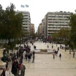 Syntagma Square in Athens — on October 23, 2026, Greece's parliament voted to ban social media for children under 15.