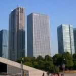 File photo: skyscrapers in Hangzhou's central business district. DeepSeek is headquartered in Hangzhou, China.