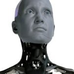 Ameca, a humanoid robot of the kind Intel's upcoming Razor Lake-AX chip is designed to power.