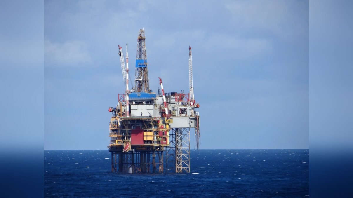 File photo: a gas production platform in the North Sea off the coast of Scotland.