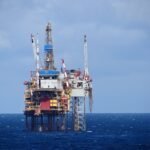 File photo: a gas production platform in the North Sea off the coast of Scotland.