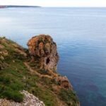 File photo: The rocky cliffs of Cape Kaliakra on Bulgaria's Black Sea coast, near where the container ship Contship Jet was struck by drones on 28 October 2026.