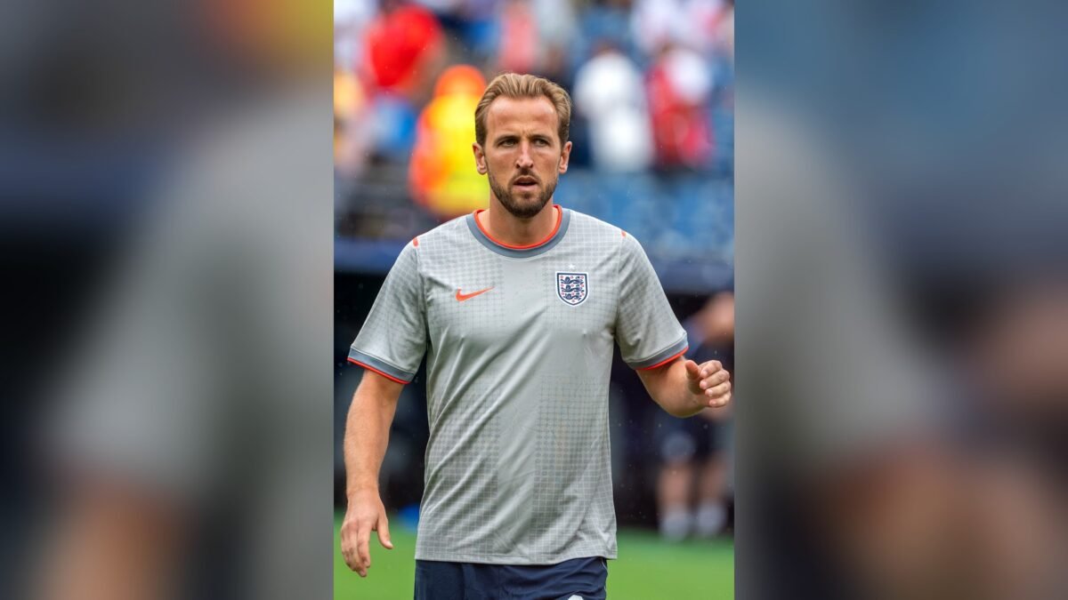 File photo: Harry Kane in an England shirt during the 2026 FIFA World Cup match against Ghana, 23 June 2026.