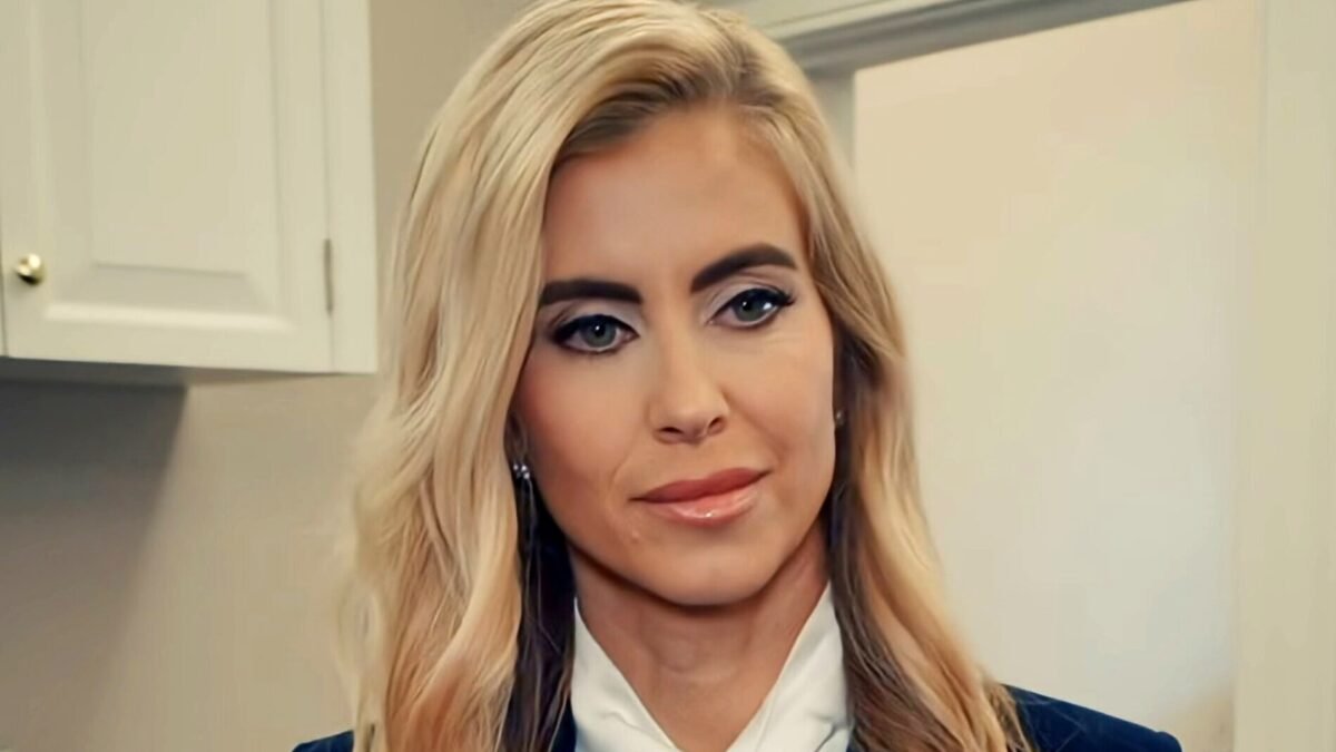 Katie Zacharia, the former White House press secretary, pictured in an official White House video released after her appointment.