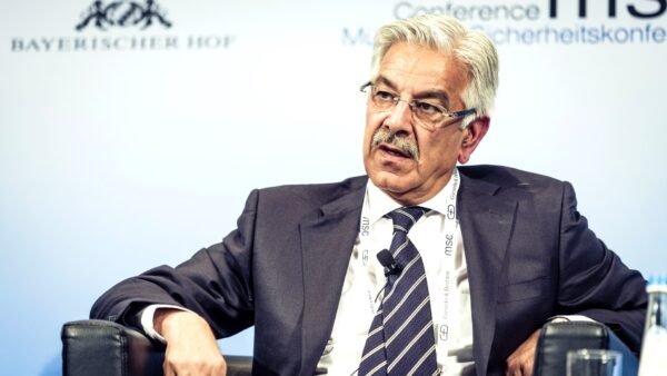File photo: Pakistan's Defence Minister Khawaja Asif, who signed the Badr memorandum on Pakistan's behalf.