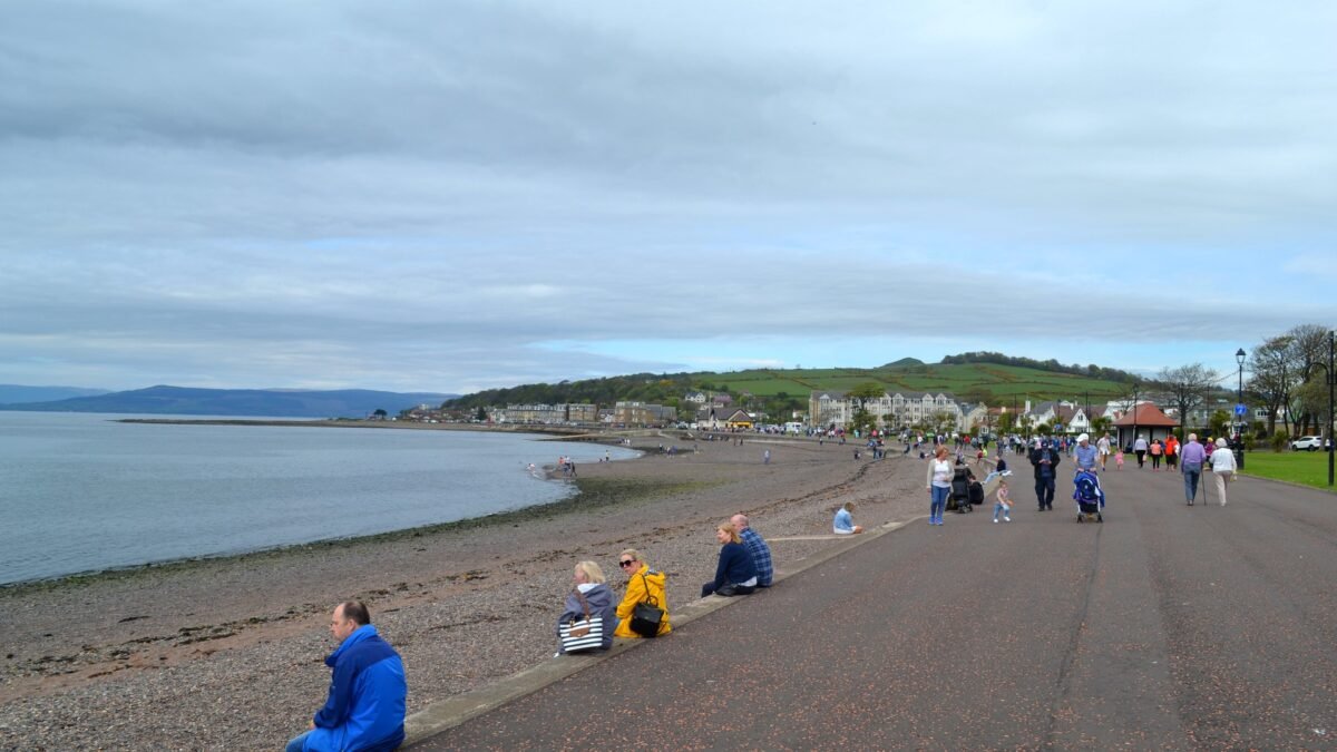 File photo: the seafront promenade at Largs, North Ayrshire, on the Firth of Clyde.