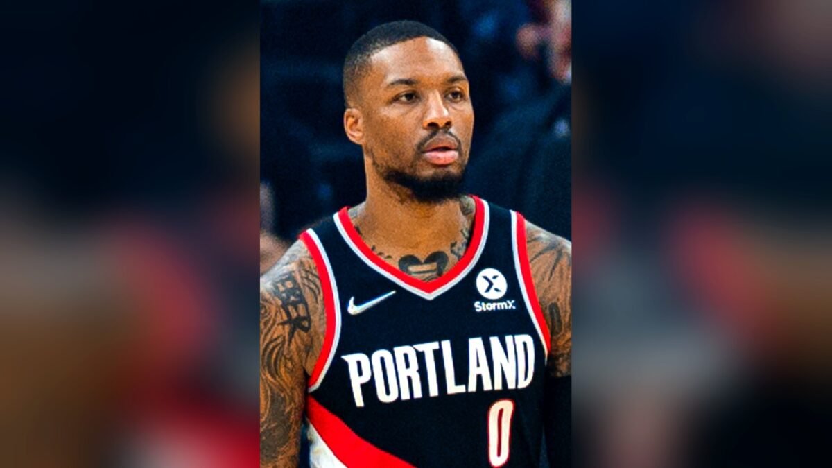 File photo: Damian Lillard in a Portland Trail Blazers jersey.