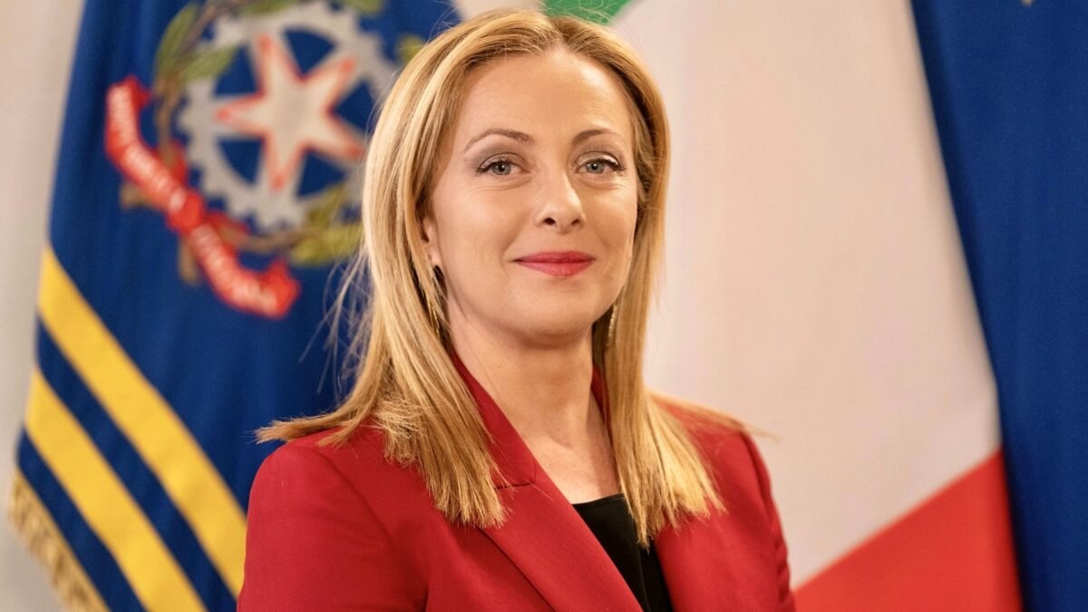 File photo: Italian Prime Minister Giorgia Meloni in her official portrait, April 2023.