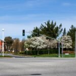 File photo: the entrance to Meta's headquarters campus in Menlo Park, California, with the Facebook Like sign at 1601 Willow Road.
