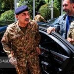 File photo: Field Marshal Asim Munir of Pakistan arrives by car in Tehran, Iran, in April 2026.