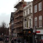 File photo of Angel Row in Nottingham city centre, showing shops and a bus stop on the street where the incident occurred.