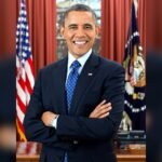Official portrait of former President Barack Obama in the Oval Office, December 2012.