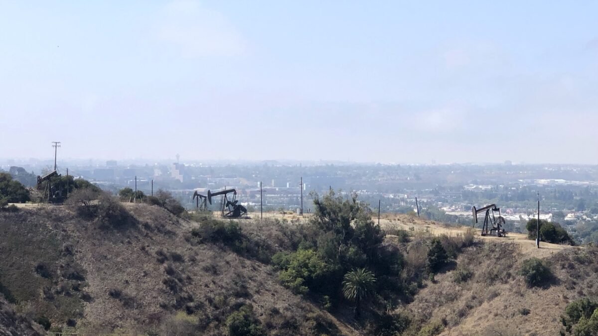File photo: Pumpjacks at the Inglewood Oil Field in Los Angeles, California.