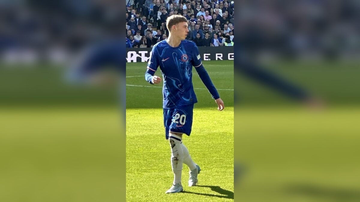 File photo: Cole Palmer playing for Chelsea at Stamford Bridge.
