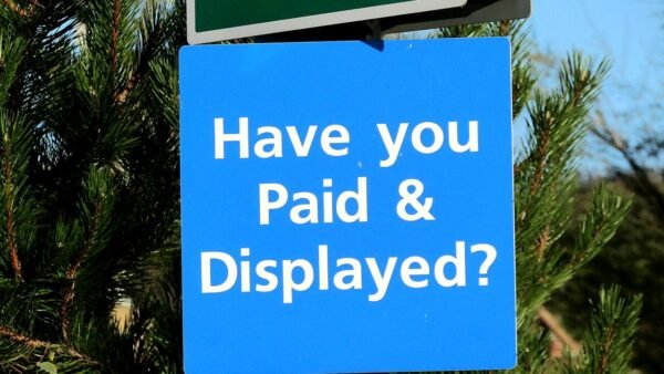 File photo: a pay-and-display car park sign in the United Kingdom.