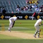 File photo: Kagiso Rabada bowling to Steve Smith.