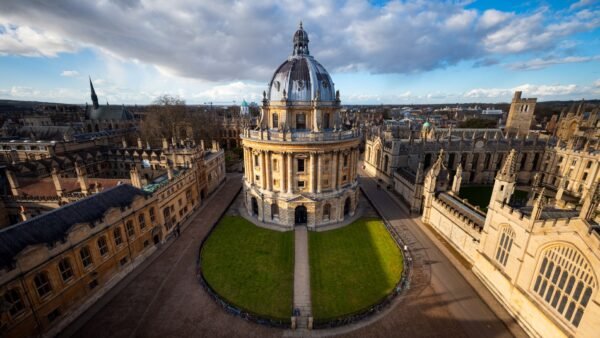 File photo: The Radcliffe Camera in Oxford, with its domed reading room, lawn and surrounding colleges.