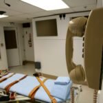 File photo: the lethal-injection chamber at Florida State Prison near Raiford, Florida.