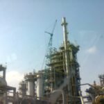 File photo: oil refinery towers at Jubail in Saudi Arabia.