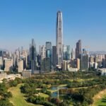 The Futian district skyline in Shenzhen, China, the city set to host the APEC summit in November.