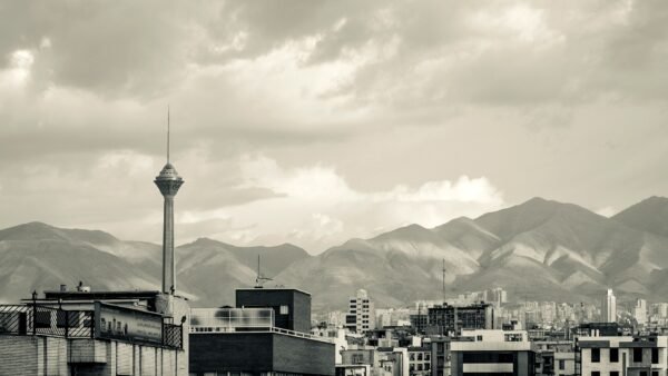 File photo: the Tehran skyline with Milad Tower and the Alborz mountains.