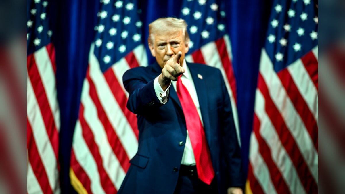 File photo: US President Donald Trump gestures to the crowd at the House GOP Member Retreat, Washington, DC, on 6 January 2026.