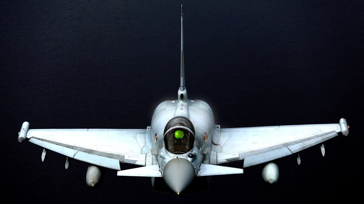 File photo: a Royal Air Force Eurofighter Typhoon in flight.