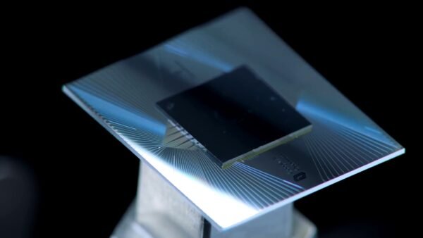 Google's Sycamore quantum processor — file photo of Google's superconducting quantum-chip hardware.